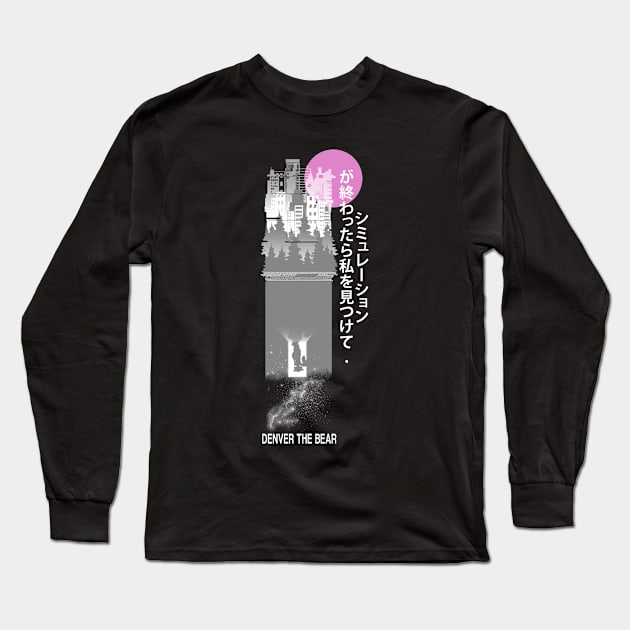 Manga Simulation Shirt Long Sleeve T-Shirt by Slippyninja